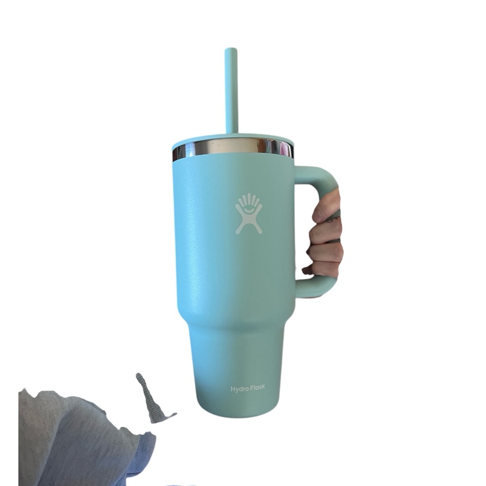 Hydro Flask Aqua Tumbler with Handle and Straw
